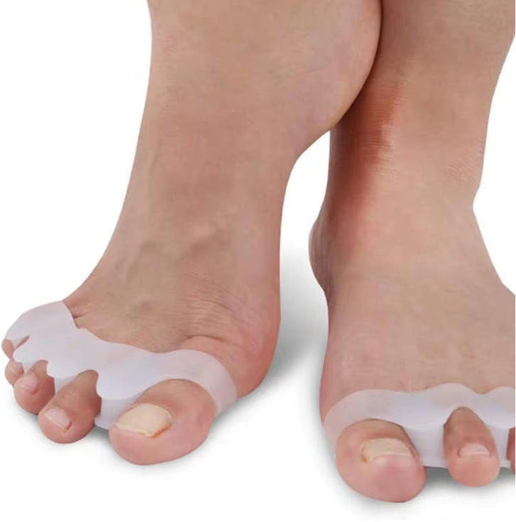 1 paio di distanziatori in silicone ortopedico per migliorare la postura dell’alluce comodamente da casa